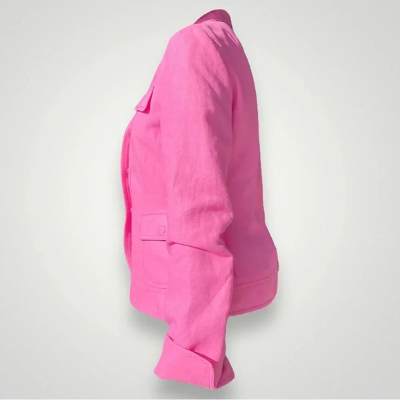 Akris Punto Pink Linen Jacket 🌸 - Picture 3 of 7